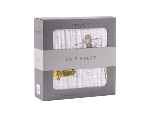 Luxury Muslin Cotton Crib Sheet – Ultra Soft & Breathable Baby Bedding