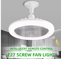 Rotatable 3in1 Ceiling Fan with Remote Control Lighting Lamp E27 Converter Base Lighting Base Bedroom Living Room Miflame