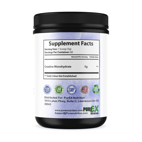 100% Pure Creatine Monohydrate 300g – Micronized Powder, 60 Servings, Muscle Building, Strength, Recovery & Performance